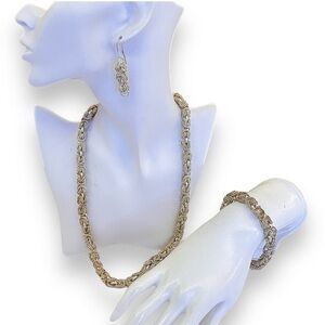 Vintage Chainlink Jewelry Set of 3